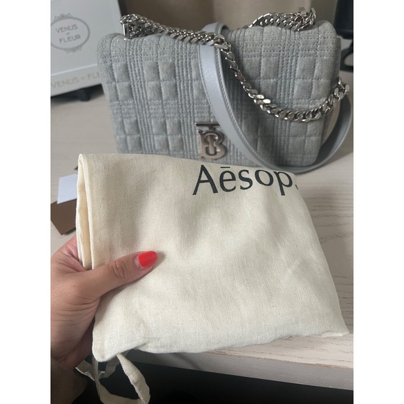 Burberry Small Gray Lola Bag - Picture 15 of 16